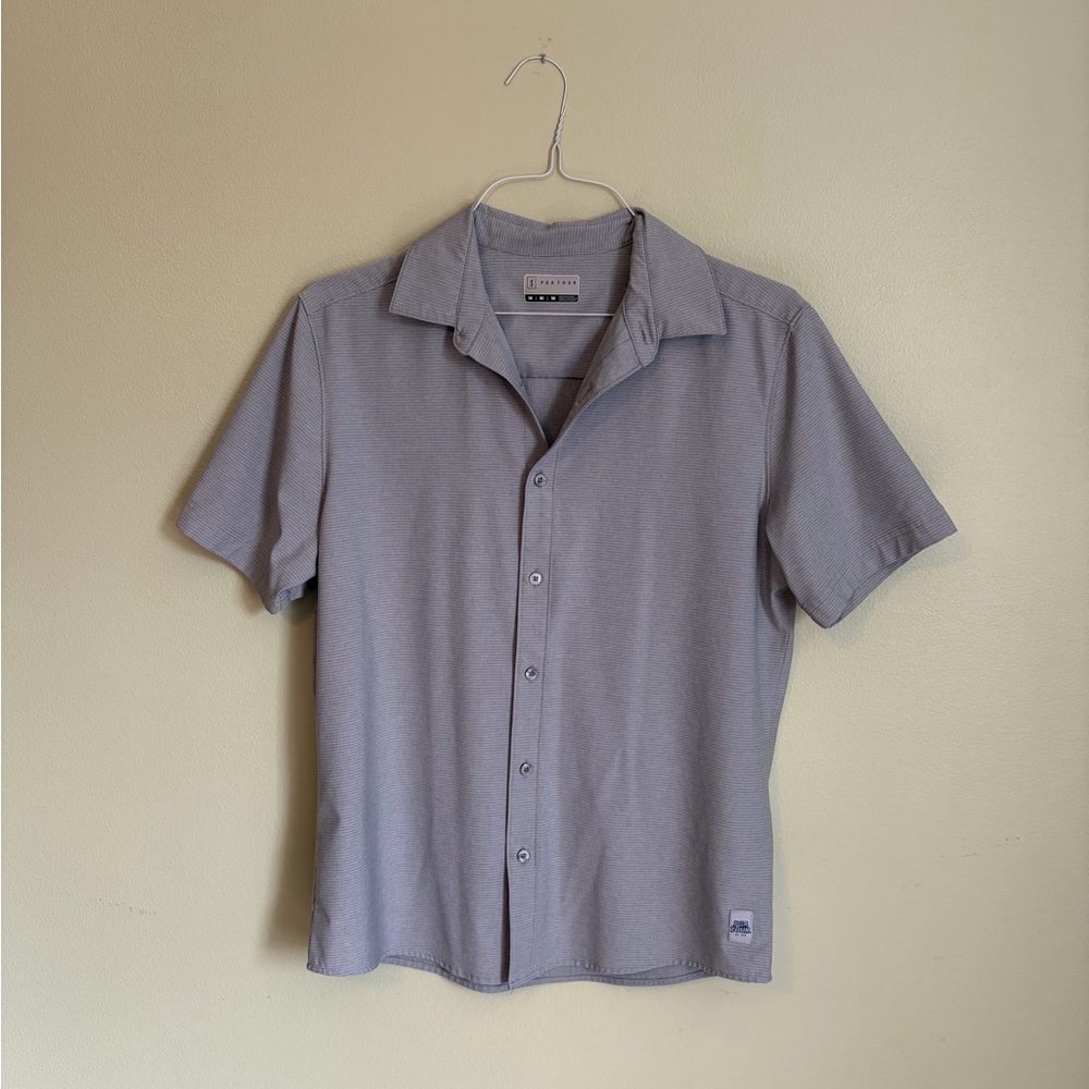 PGA tour men’s grey golf polo